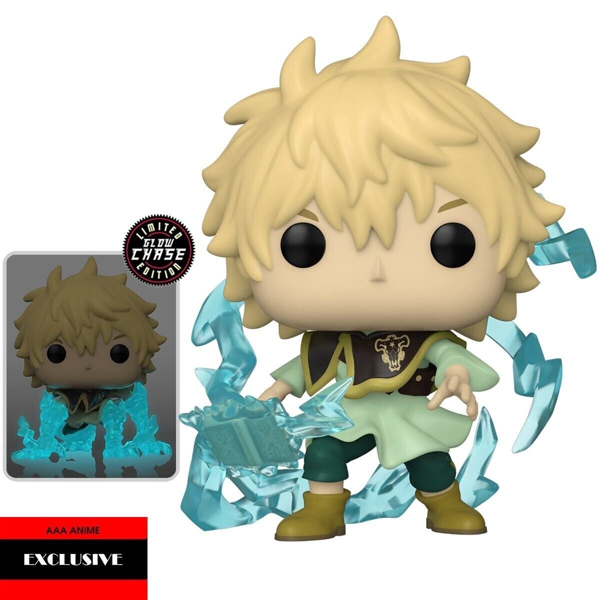 Funko Pop! Black Clover Luck Voltia with Lightning Armor ** Glow Chase Edition**