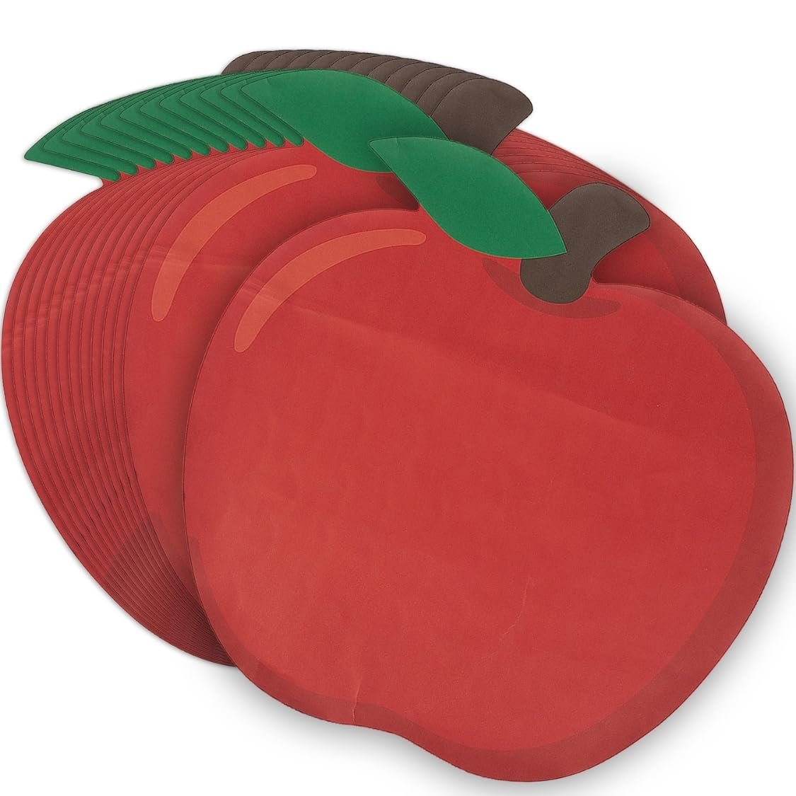 Fun Express Apple Shaped Paper PLACEMAT - Party Supplies - 12 Pieces