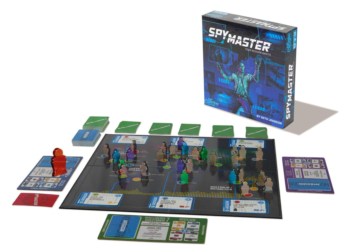 Calliope Games SpyMaster - Strategy Spy Board Game For Kids &amp; Adults - Perfect For Family Game Night - 2-6 Players