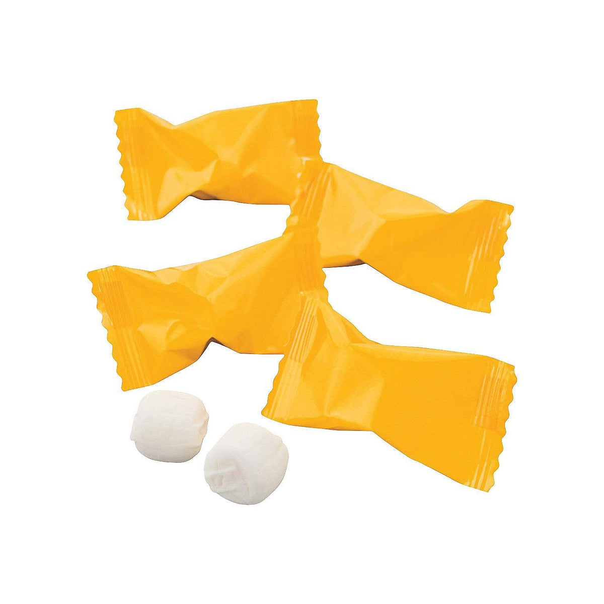 Yellow Buttermints - 14 Ounce - Individually Wrapped - 108 Pieces