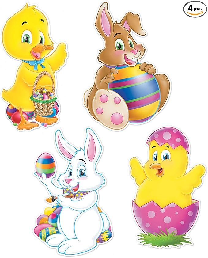 Pkgd Easter Cutouts 14&quot;