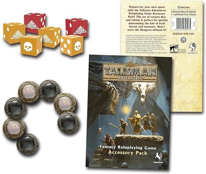 Talisman Adventures RPG Accessory Pack – Game Accessory Pack by Pegasus Spiele