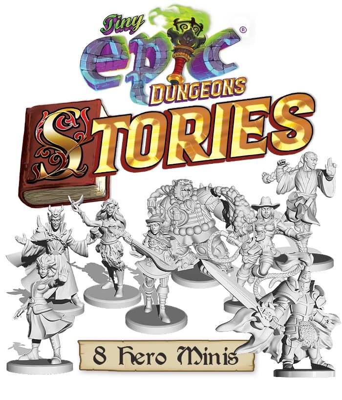 Tiny Epic Dungeons: Stories Expansion - Includes 8 New Hero Miniatures