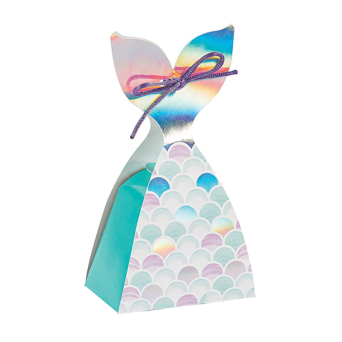 Fun Express Mermaid Sparkle Tail Treat Boxes (set of 12) Mermaid Party Decorations