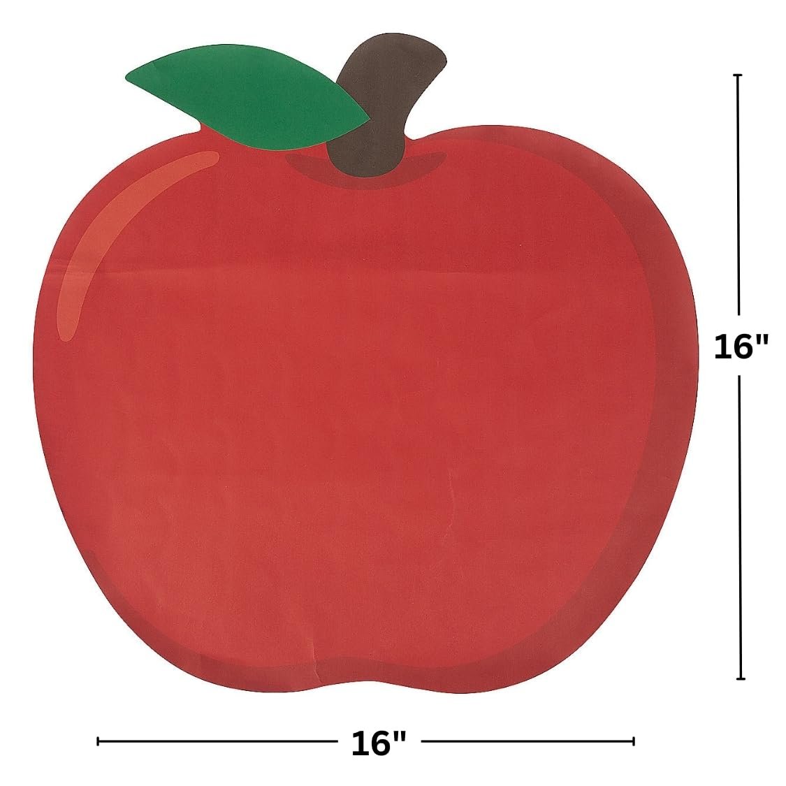 Fun Express Apple Shaped Paper PLACEMAT - Party Supplies - 12 Pieces