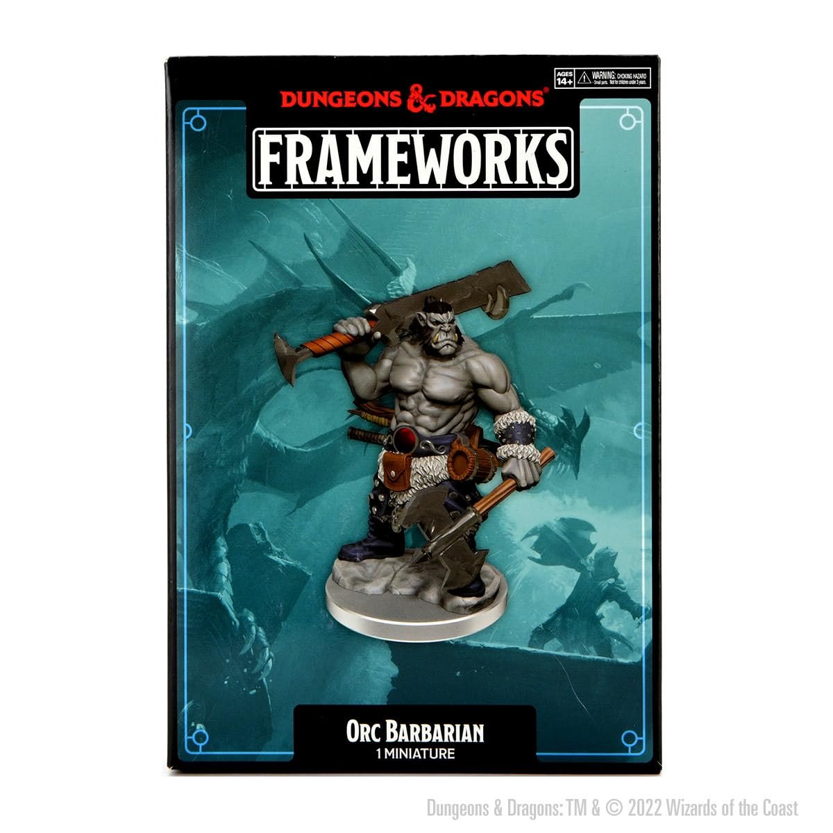 D&amp;D Frameworks: Orc Barbarian Male - Unpainted and Unassembled