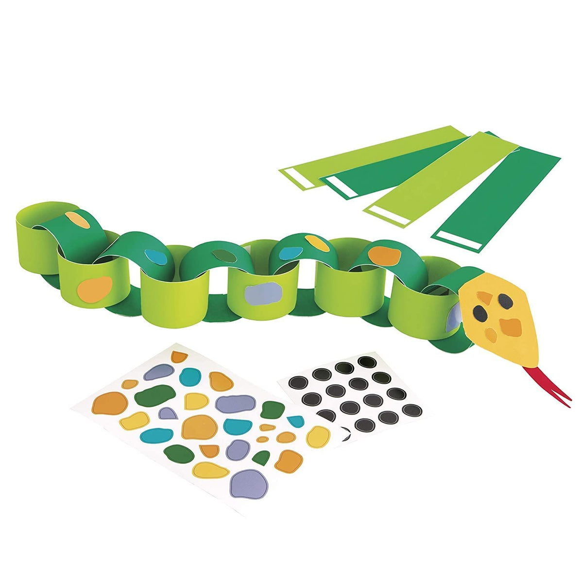 Unique Snake DIY Paper Chain Craft Kit (Pack of 4) - Fun &amp; Easy-to-Make Activity for Kids and Adults