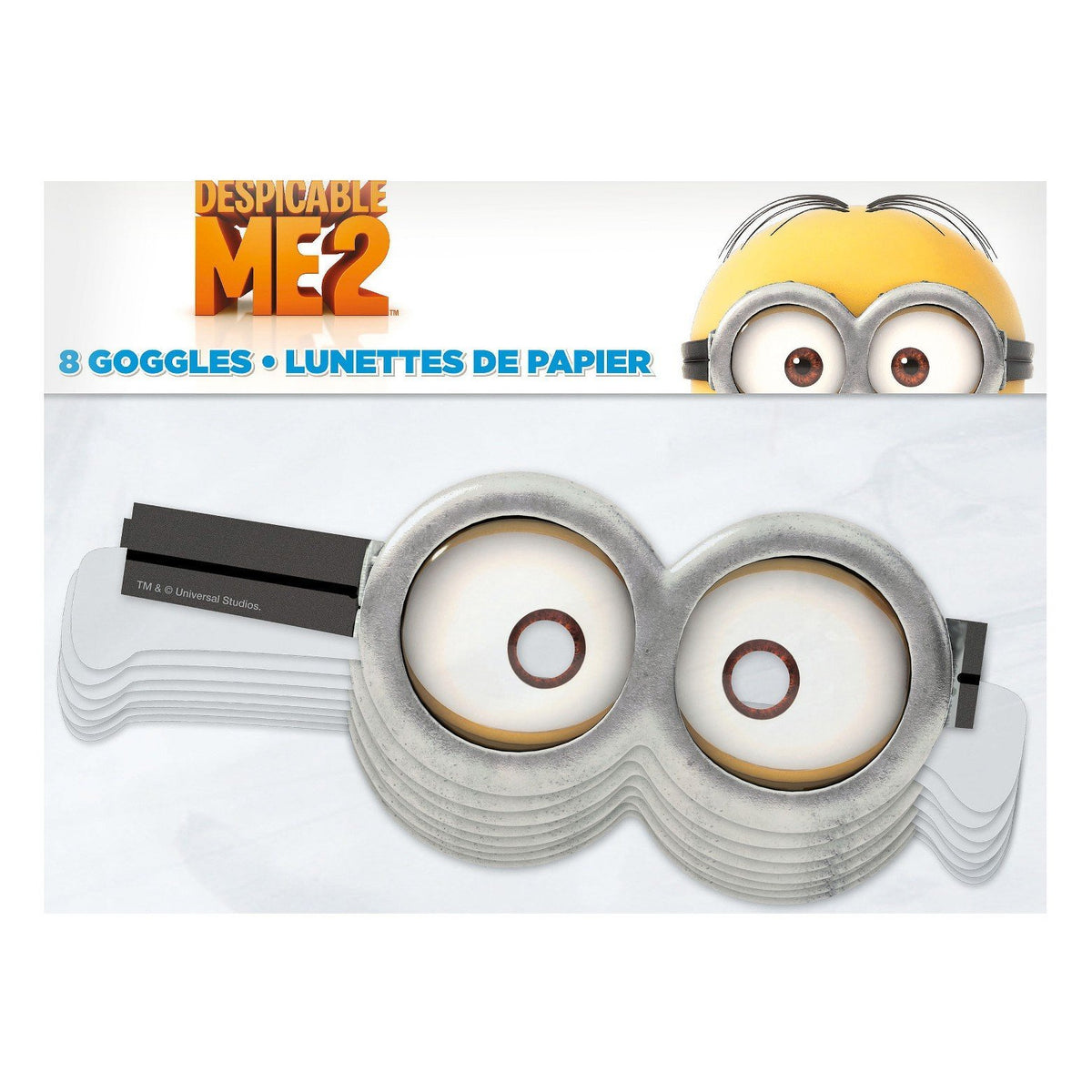 Despicable Me Party Goggle Masks - One Size, 8 Pcs