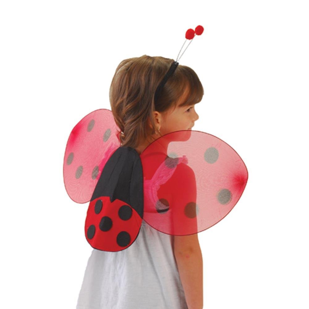 U. S. Toy Lady Bug Wings &amp; Antenna Costume Set, Red, 24 1/2 inches Wide