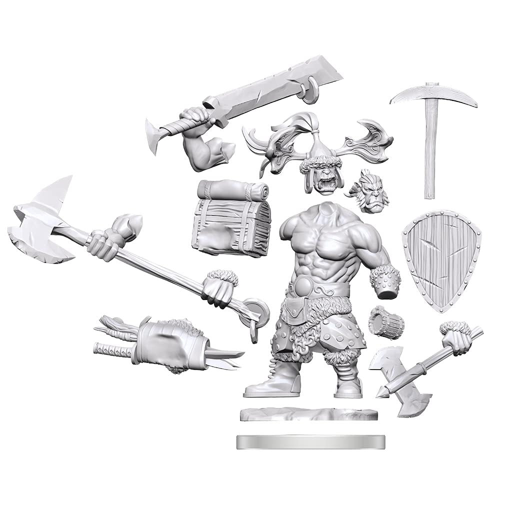 D&amp;D Frameworks: Orc Barbarian Male - Unpainted and Unassembled