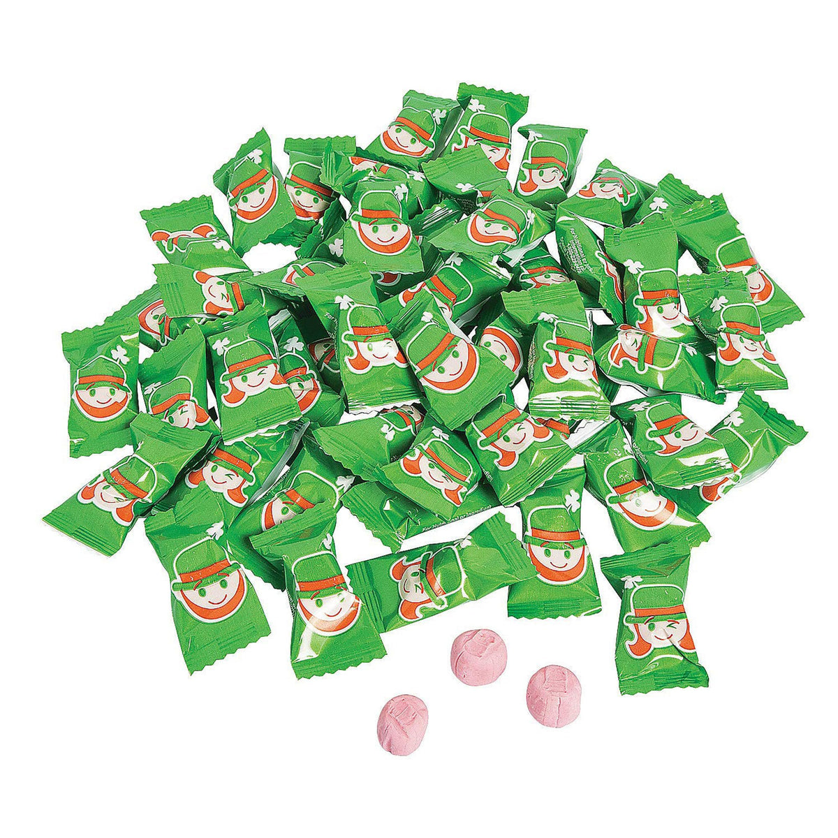 St. Patrick&#39;s Day Leprechaun Sweet Cream Buttermints Candy - 108 Pieces - Individually Wrapped