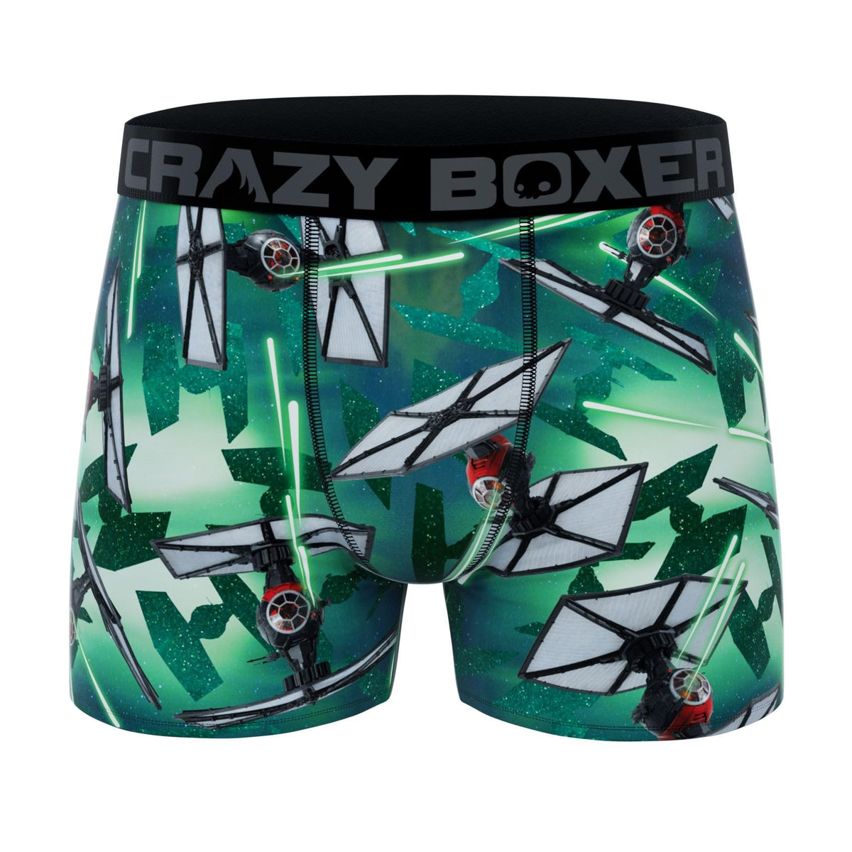 CRAZYBOXER Men&#39;s Underwear Star Wars Breathable Lightweight Boxer Brief Original Green