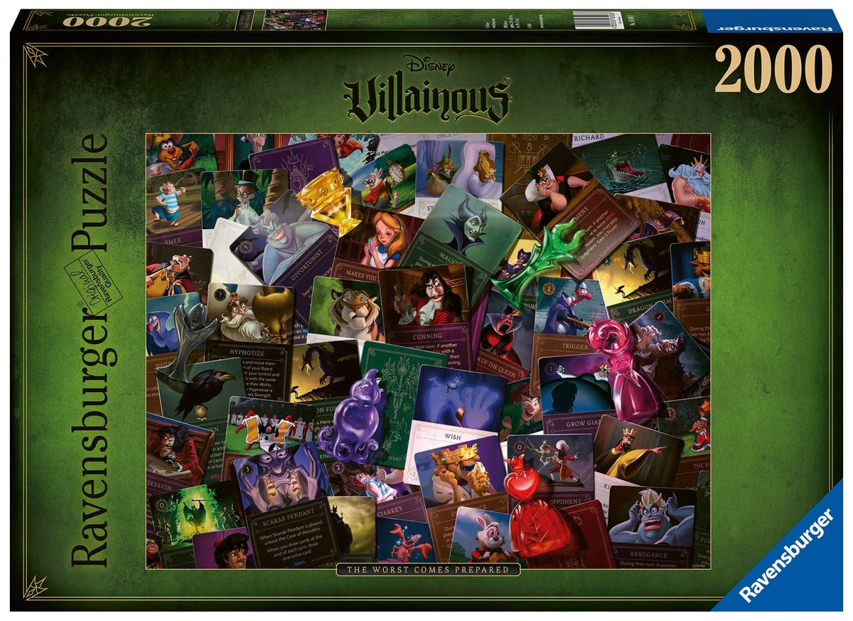 Ravensburger Disney Villainous Jigsaw Puzzle - 2000 Unique Pieces | Extra-Thick Cardboard | Softclick Technology | Ideal for Adults