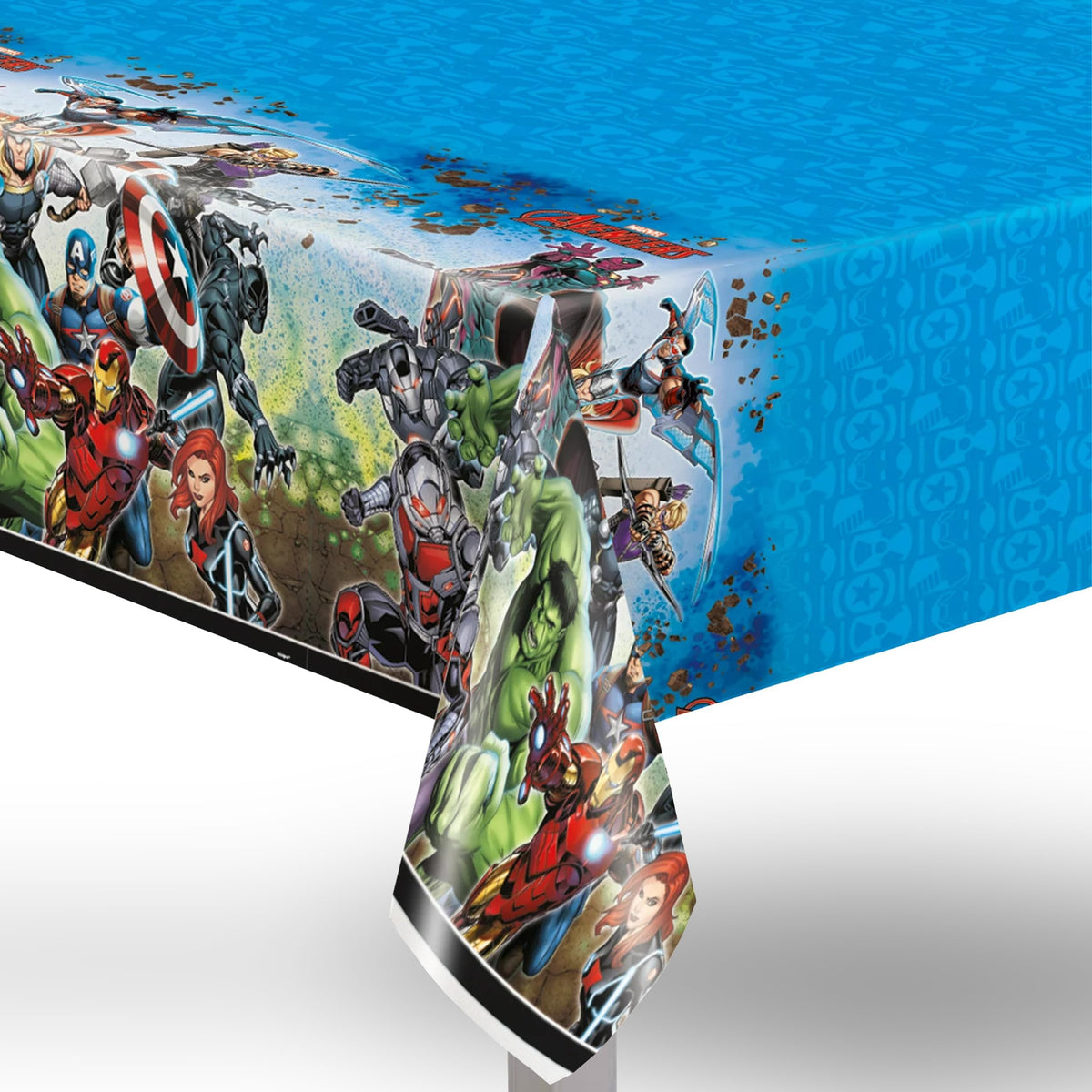 Unique Avengers Rectangular Plastic Table Cover - 54&quot; x 84&quot;, 1 Pc